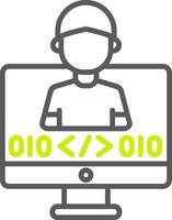 Programmer Smart Tech Badge vector