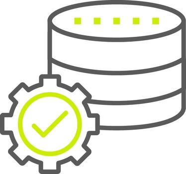 Database Storage Advanced UI Module vector