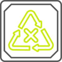 Do Not Recycle Elegant Tech Badge vector