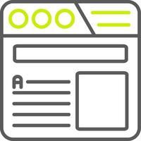Headline Advanced Interface Symbol vector