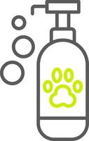 Pet Shampoo Streamlined Interface Symbol vector