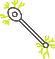Bipolar Neuron Polished Tech Badge vector