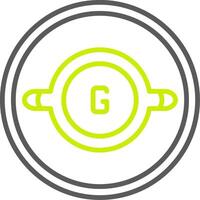 Electric Generator Polished Interface Symbol vector