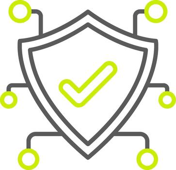 Cyber Security Dynamic Web Graphic vector