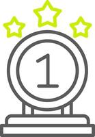 First Prize Highlighted UX Stamp vector