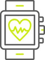 Heart Rate Modern UI Piece vector