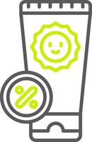 Sunscreen Streamlined App Object vector