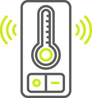 Temperature Sensor Versatile Line Drawing vector