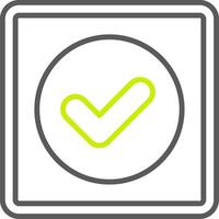 Approved Gradient Style Mark vector