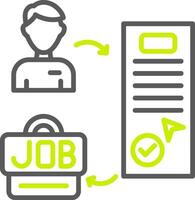 Hiring Streamlined Line Drawing vector