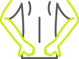 Back Streamlined Interface Symbol vector