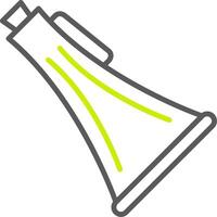 Horn Sleek Icon Frame vector