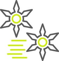 Shuriken Sleek Icon Frame vector