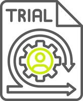 Trial Clean Frame Graphic vector