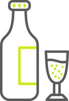 Alcohol Shadowed Badge Graphic vector