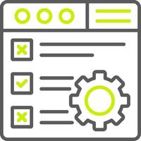 Checklist Bold Shape Icon vector