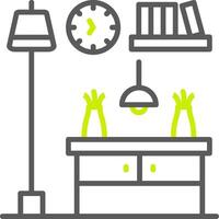 Console Table Artistic UI Component vector
