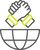 Friendship Streamlined Tech Badge vector