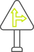 Right Turn Optimized Creative Piece vector