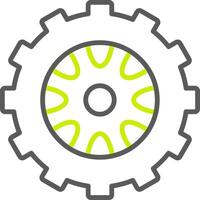Tire Modern UI Piece vector