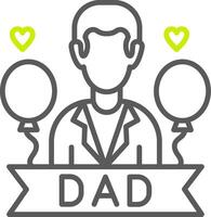 Fathers Day Optimized Visual Mark vector