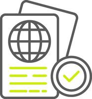 Passport Control Dynamic UX Asset vector