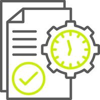 Planning Light Mode Icon vector