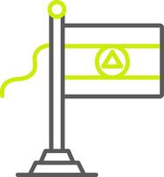 Nicaragua Flag Advanced Tech Badge vector
