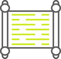 Paper Scroll Minimalist UI Block vector