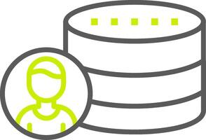 User Data Elegant Line Drawing vector