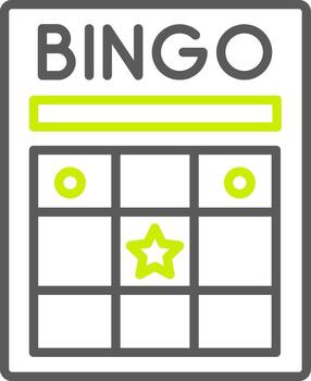 bingo listo para el futuro aplicación marca vector