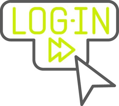 Log In Optimized Web Graphic vector