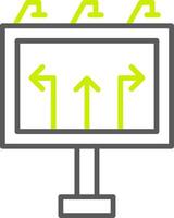 Road Sign Dynamic UX Asset vector