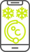 Ambient Temperature Sensor Streamlined Tech Badge vector