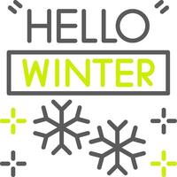 Winter Streamlined Tech Badge vector