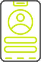 Contact Neutral Icon Unit vector
