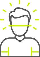 Face Id Trendy UI Label vector