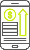 Growth Trendy UI Label vector