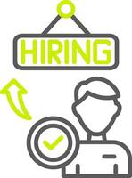 Hiring Advanced Visual Mark vector