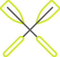 Oars Simple Web Tag vector