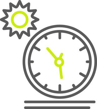 Time Responsive Grid Visual vector