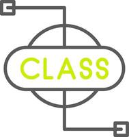 Class Custom Line Drawing vector