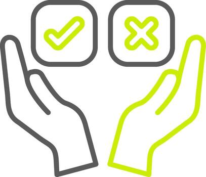 Decision Making Streamlined App Object vector