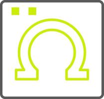 Omega Simple Web Tag vector