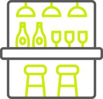 Bar Counter Elegant Visual Mark vector