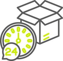 Delivery Time Versatile Line Drawing vector