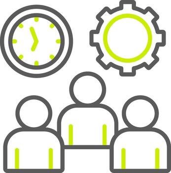 Work Time Advanced Web Graphic vector