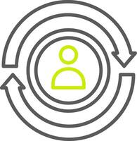 Transaction Gradient Style Mark vector