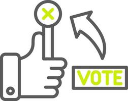 No Vote NextGen Interface Symbol vector