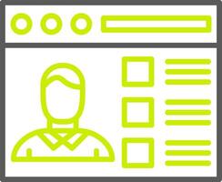 Online Registration Dynamic Web Graphic vector